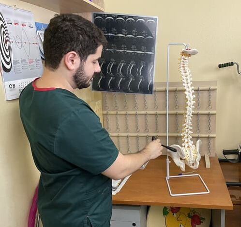 The doctor chooses a specific study of cervical spondylosis